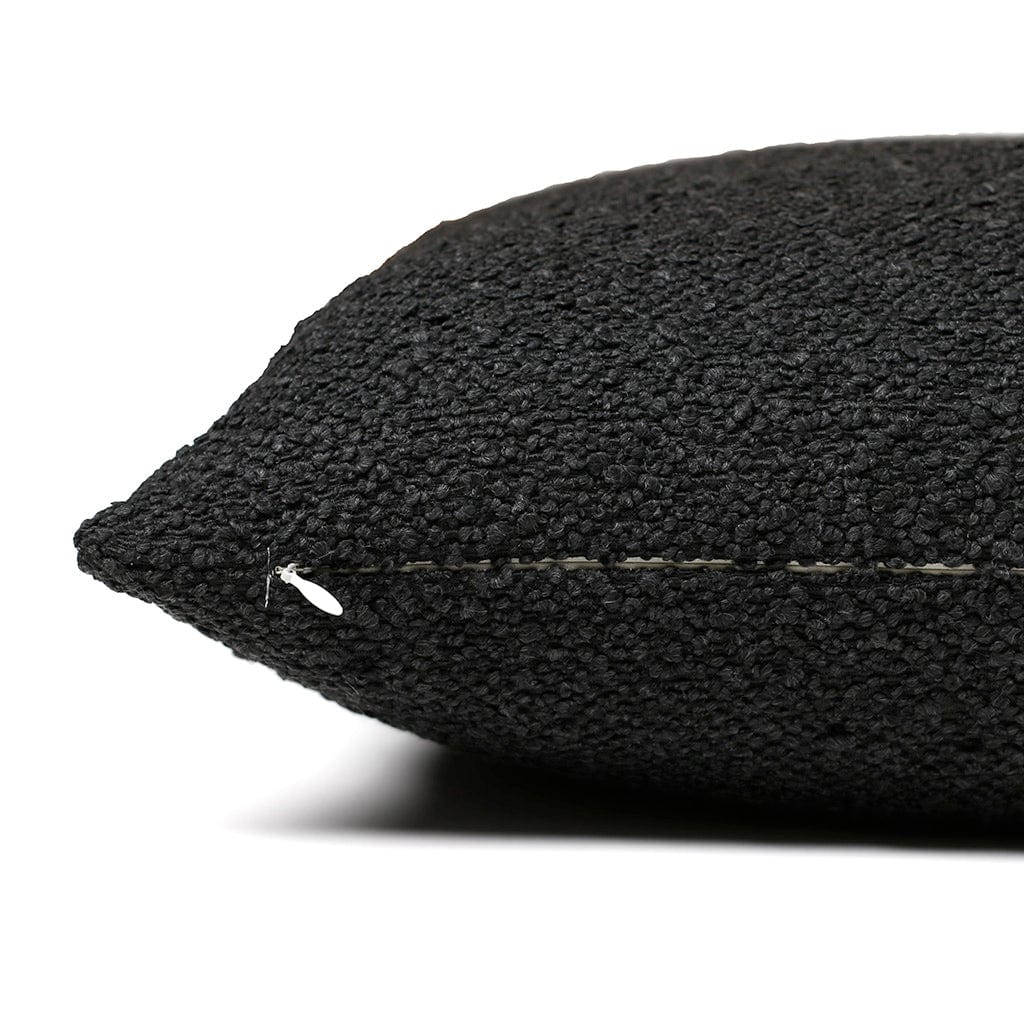 Side of the black Onyx pillow cover from Colin + Finn 