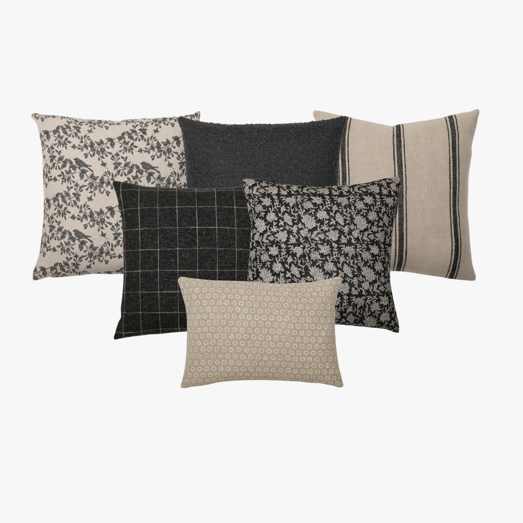 Sebastian Pillow Combo with Magnolia, Onyx, Maverick, Mavis, Felix, and Madison Lumbar