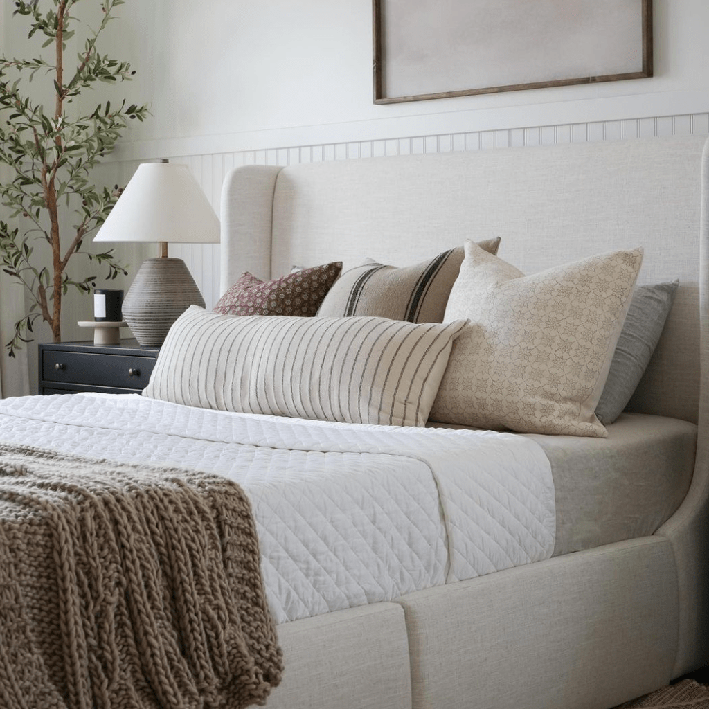 Extra Long Lumbar Pillows - Free US Shipping  Bed pillows decorative, Bed  pillow arrangement, Long lumbar pillow