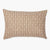 Bardot lumbar pillow cover by Colin and Finn. burlap brown with vertical white stripes.