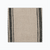 Maverick fabric swatch from Colin and Finn. Black stripes on a tan background. 